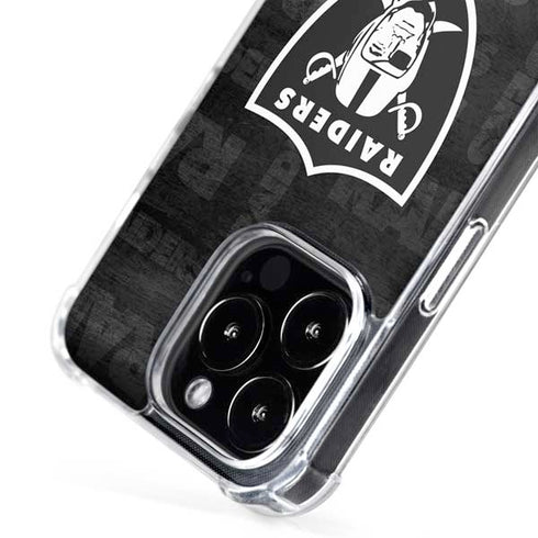 NFL Las Vegas Raiders Black & White iPhone 16 Pro MagSafe Case