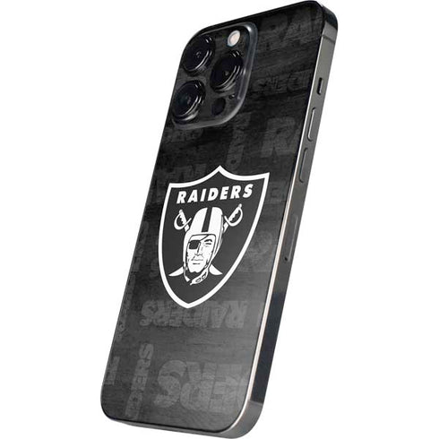 NFL Las Vegas Raiders Black & White iPhone 16 Pro Max Skin