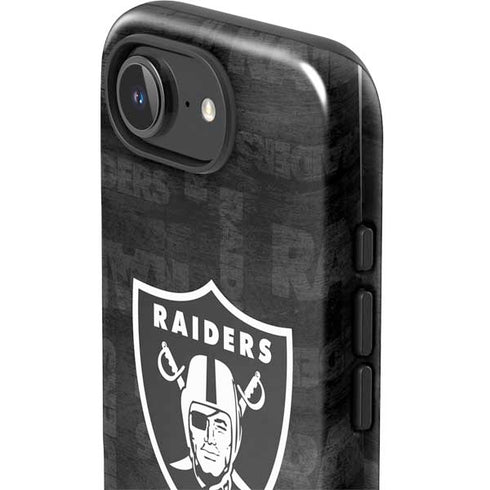 NFL Las Vegas Raiders Black & White iPhone 16e Impact Case