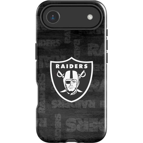 NFL Las Vegas Raiders Black & White iPhone 17 Air Impact Case