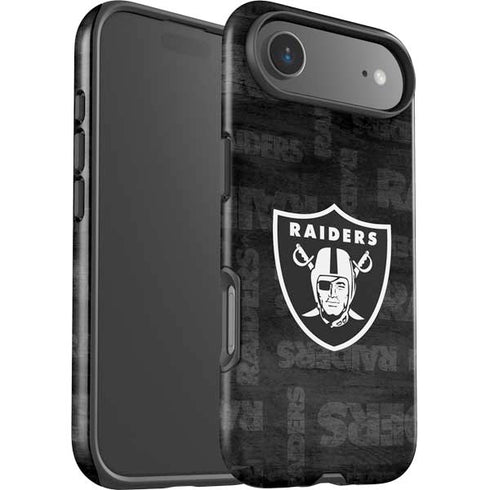 NFL Las Vegas Raiders Black & White iPhone 17 Air Impact Case