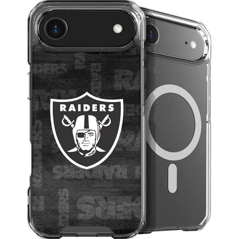 NFL Las Vegas Raiders Black & White iPhone 17 Air MagSafe Case