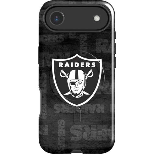 NFL Las Vegas Raiders Black & White iPhone 17 Air Magsafe Impact Case