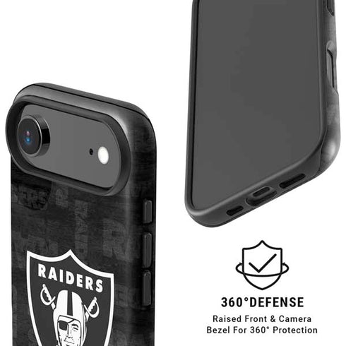 NFL Las Vegas Raiders Black & White iPhone 17 Air Magsafe Impact Case