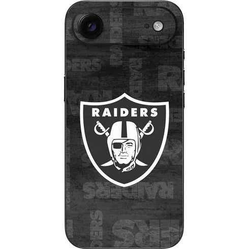 NFL Las Vegas Raiders Black & White iPhone 17 Air Skin