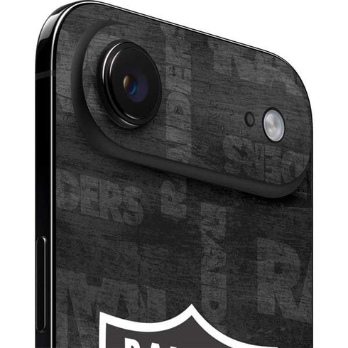 NFL Las Vegas Raiders Black & White iPhone 17 Air Skin