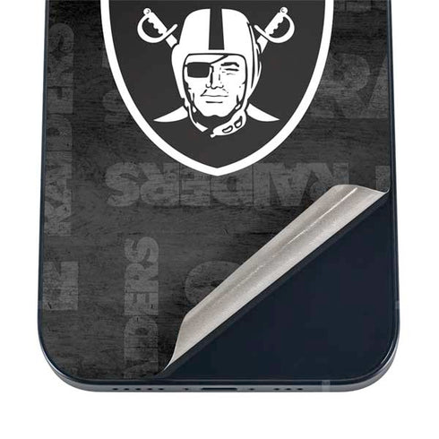 NFL Las Vegas Raiders Black & White iPhone 17 Air Skin