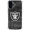 NFL Las Vegas Raiders Black & White iPhone 17 Clear Case