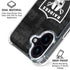 NFL Las Vegas Raiders Black & White iPhone 17 Clear Case