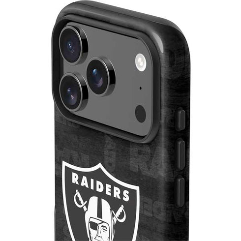 NFL Las Vegas Raiders Black & White iPhone 17 Pro Max Impact Case
