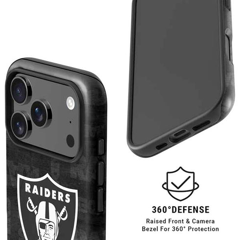 NFL Las Vegas Raiders Black & White iPhone 17 Pro Max Magsafe Impact Case
