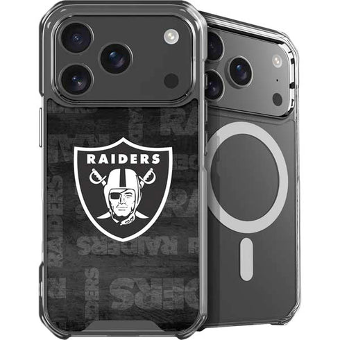 NFL Las Vegas Raiders Black & White iPhone 18 Pro MagSafe Case