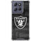 NFL Las Vegas Raiders Black & White Moto G 5G (2025) Clear Case