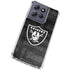 NFL Las Vegas Raiders Black & White Moto G 5G (2025) Clear Case