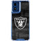 NFL Las Vegas Raiders Black & White Moto G 5G (2024) Clear Case
