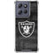 NFL Las Vegas Raiders Black & White Moto G Play 5G (2025) Clear Case