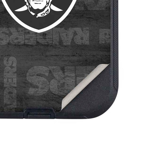 NFL Las Vegas Raiders Black & White Otterbox Defender iPhone Skin