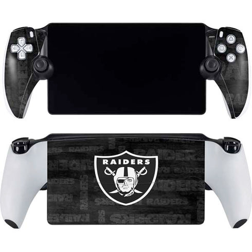 NFL Las Vegas Raiders Black & White PlayStation PS5 Skins
