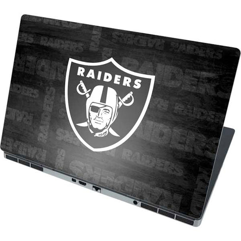 NFL Las Vegas Raiders Black & White Dell Precision Skin
