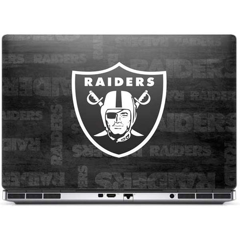 NFL Las Vegas Raiders Black & White Dell Precision Skin