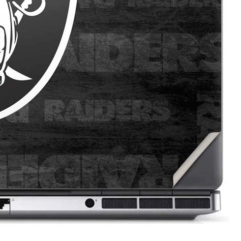 NFL Las Vegas Raiders Black & White Dell Precision Skin