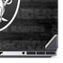 NFL Las Vegas Raiders Black & White Dell Precision Skin