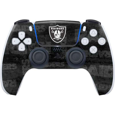 NFL Las Vegas Raiders Black & White PlayStation PS5 Skins