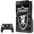 NFL Las Vegas Raiders Black & White PS5 Pro Disk Bundle Skin