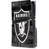 NFL Las Vegas Raiders Black & White PS5 Pro Disk Console Skin