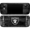 NFL Las Vegas Raiders Black & White Steam Deck Handheld Gaming Computer OLED Skin
