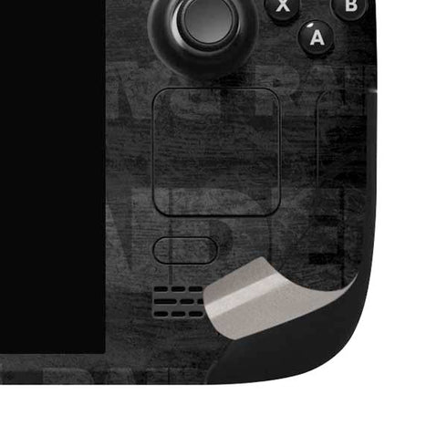 NFL Las Vegas Raiders Black & White Steam Deck Handheld Gaming Computer OLED Skin