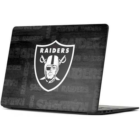 NFL Las Vegas Raiders Black & White Surface Laptop 7 15in Skin