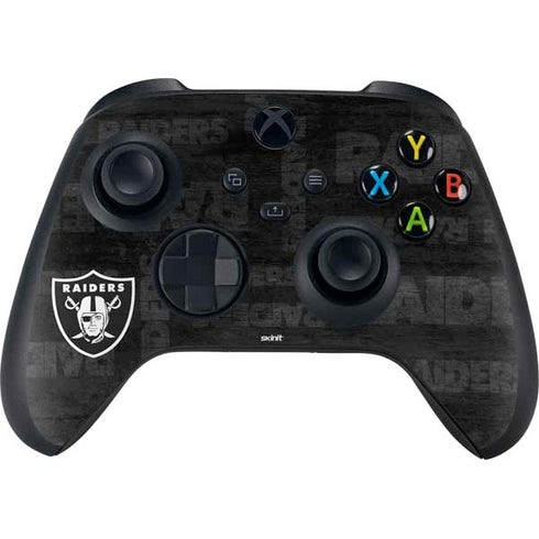 NFL Las Vegas Raiders Black & White Xbox Series X Skins