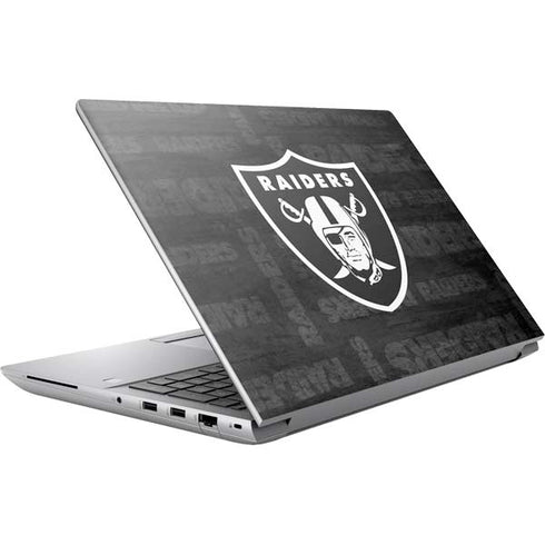 NFL Las Vegas Raiders Black & White HP ZBook Fury 16 G10 Skin