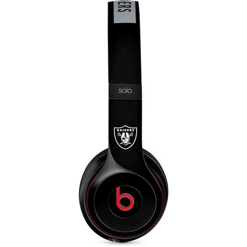 NFL Las Vegas Raiders Black Performance Series Beats Solo 3 Wireless Skin