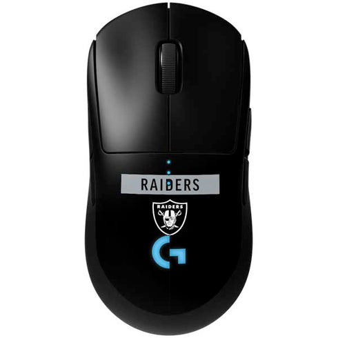 NFL Las Vegas Raiders Black Performance Series G Pro Wireless Gaming Mouse Skin