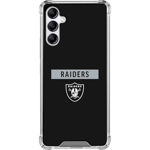 NFL Las Vegas Raiders Black Performance Series Gabb Phone 4 Clear Case