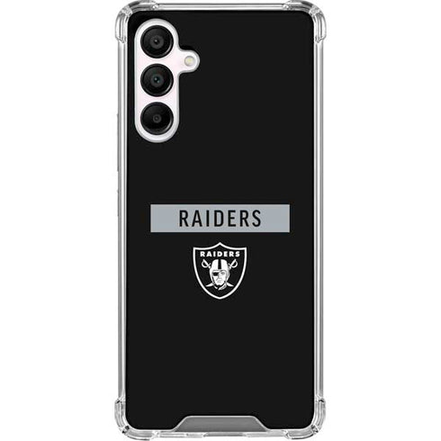 NFL Las Vegas Raiders Black Performance Series Galaxy A16 5G Clear Case