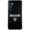 NFL Las Vegas Raiders Black Performance Series Galaxy A35 5G Clear Case