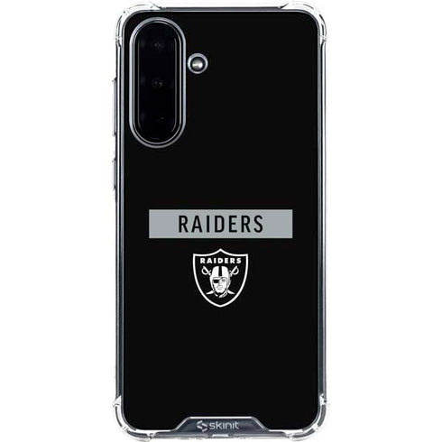 NFL Las Vegas Raiders Black Performance Series Galaxy A36 5G Clear Case