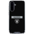 NFL Las Vegas Raiders Black Performance Series Galaxy A36 5G Clear Case
