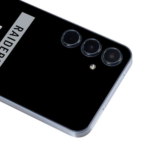 NFL Las Vegas Raiders Black Performance Series Galaxy A36 5G Skin