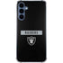 NFL Las Vegas Raiders Black Performance Series Galaxy A55 5G Clear Case