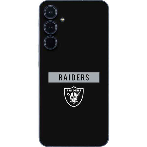 NFL Las Vegas Raiders Black Performance Series Galaxy A55 5G Skin