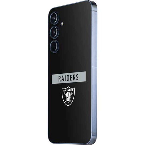 NFL Las Vegas Raiders Black Performance Series Galaxy A55 5G Skin