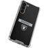 NFL Las Vegas Raiders Black Performance Series Galaxy S24 FE Clear Case