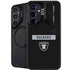NFL Las Vegas Raiders Black Performance Series Galaxy S24 FE Kickstand Case