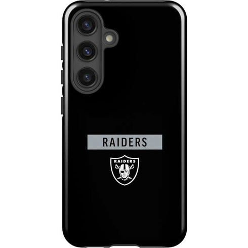 NFL Las Vegas Raiders Black Performance Series Galaxy S25 Plus Impact Case