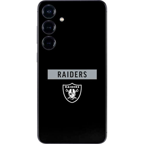 NFL Las Vegas Raiders Black Performance Series Galaxy S25 Plus Skin