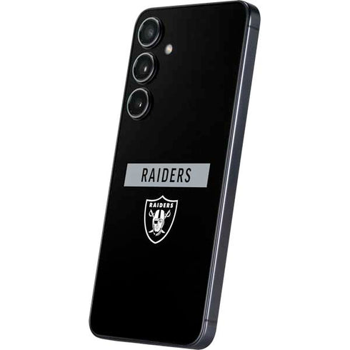 NFL Las Vegas Raiders Black Performance Series Galaxy S25 Plus Skin